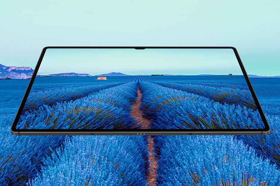 Tab s9 showing vibrant display.